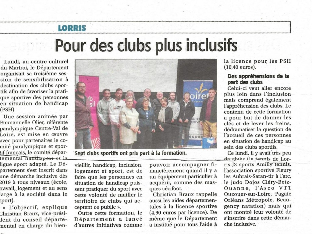 Image de l'actu 'club inclusif'