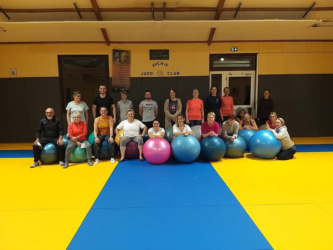 Cours de Taiso par Gabrielle le mardi soir au dojo de Courtenay.